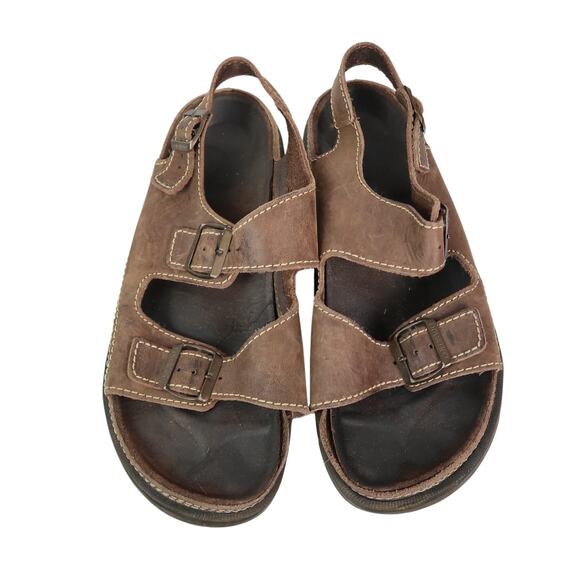 Vintage Colorado Tan Leather Buckle Strap Sandals Mens 12 main image 4